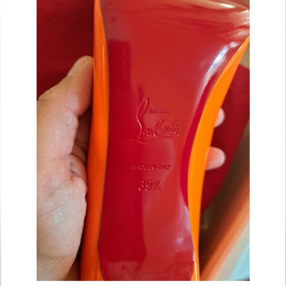 NEW IN BOX NEON ORANGE LOUBOUTINS 🧡🧡 - Picture 8 of 10